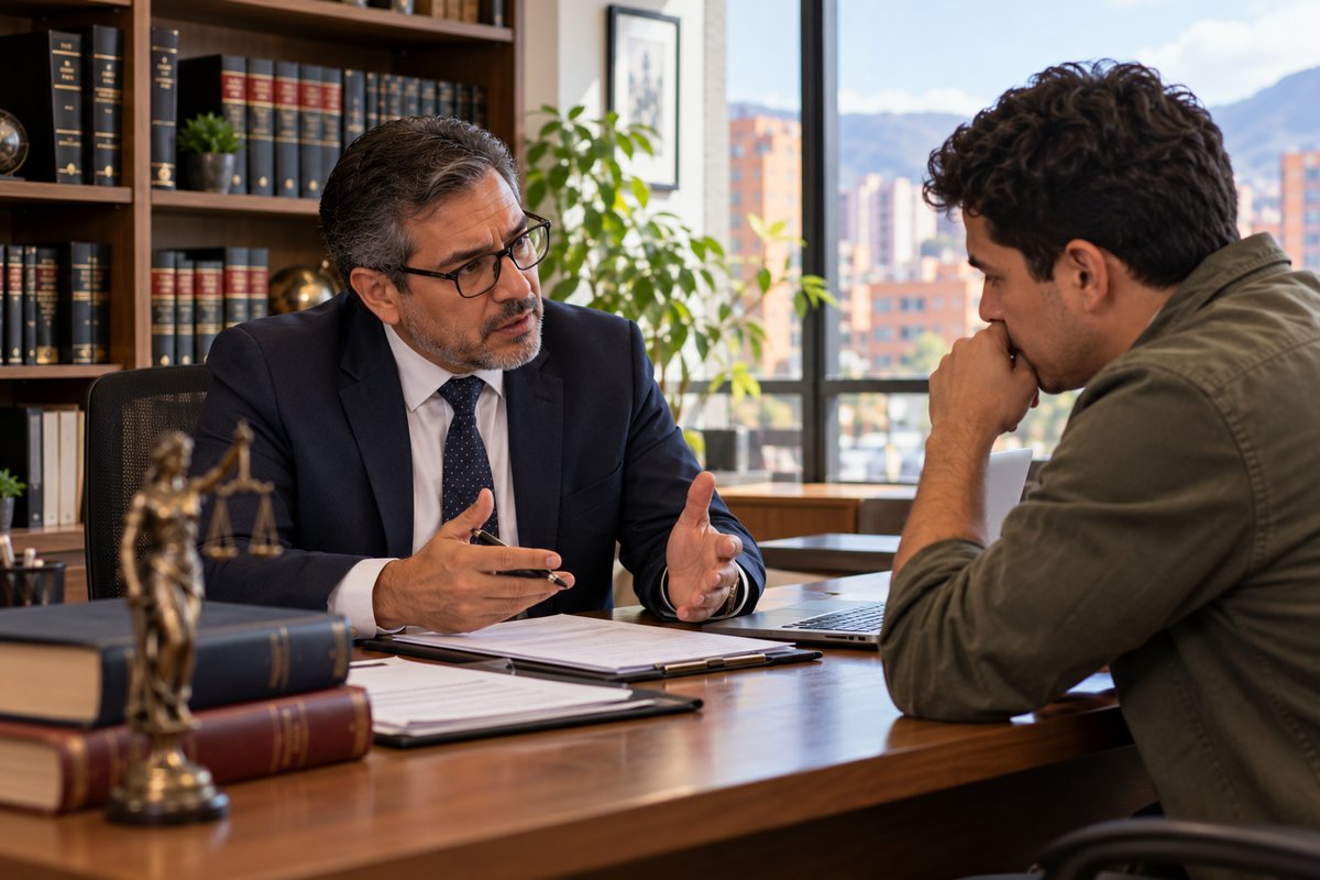 Abogado penalista explica a un joven las consecuencias legales de su caso