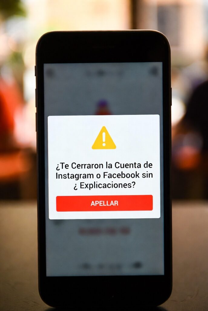 ¿Te Cerraron la Cuenta de Instagram o Facebook sin Explicaciones?
