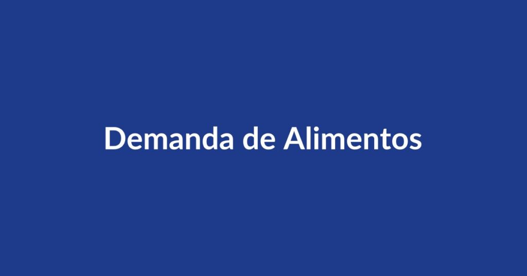 Demanda de alimentos Colombia cuota alimentaria