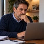 Hombre de 52 años revisa su historia laboral antes del cierre del traslado de régimen pensional